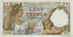 100 Francs SULLY FRANCE  1941 F.26.44 UNC