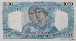 1000 Francs MINERVE ET HERCULE FRANCE  1945 F.41.07