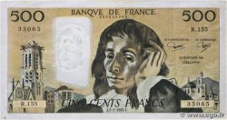 500 Francs PASCAL FRANCE  1982 F.71.26 VF