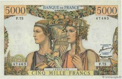 5000 Francs TERRE ET MER FRANCE  1951 F.48.05 SUP+