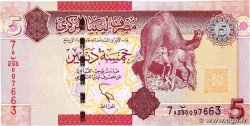 5 Dinars LIBYA  2011 P.77 UNC