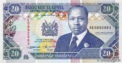 20 Shillings KENYA  1993 P.31a VF