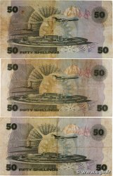 50 Shillings Lot KENYA  1980 P.22a TB