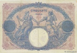 50 Francs BLEU ET ROSE FRANCE  1918 F.14.31 pr.TTB