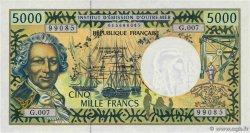 5000 Francs FRENCH PACIFIC TERRITORIES  1995 P.03c AU+