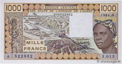 1000 Francs ÉTATS DE L AFRIQUE DE L OUEST  1986 P.107Aj