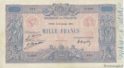 1000 Francs BLEU ET ROSE FRANCIA  1925 F.36.41 BC+