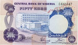 50 Kobo NIGERIA  1973 P.14g AU