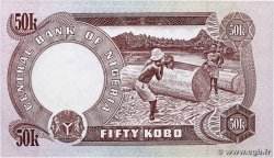 50 Kobo NIGERIA  1973 P.14g fST