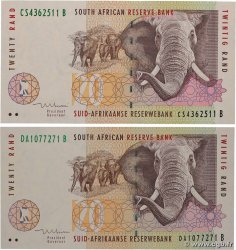 20 Rand Lot AFRIQUE DU SUD  1999 P.124b