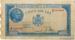 5000 Lei ROUMANIE  1945 P.056a