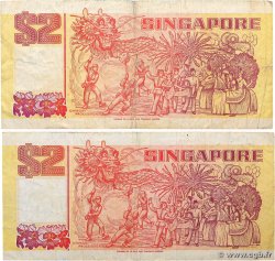 2 Dollars Lot SINGAPORE  1990 P.27 F