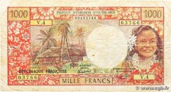 1000 Francs TAHITI  1983 P.27c VG