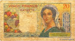 20 Francs TAHITI  1960 P.21c B