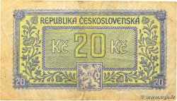 20 Korun CZECHOSLOVAKIA  1945 P.061a F