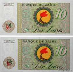 10 Zaïres Lot ZAIRE  1982 P.27a UNC