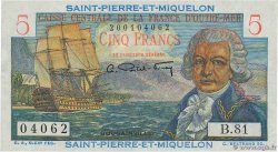 5 Francs Bougainville SAINT PIERRE AND MIQUELON  1946 P.22 UNC-