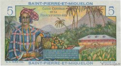 5 Francs Bougainville SAINT PIERRE AND MIQUELON  1946 P.22 UNC-