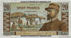 20 Francs Émile Gentil SAINT PIERRE AND MIQUELON  1946 P.24 UNC-