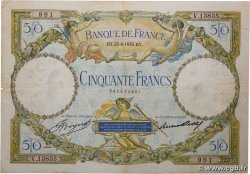 50 Francs LUC OLIVIER MERSON type modifié FRANCE  1933 F.16.04