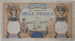 1000 Francs CÉRÈS ET MERCURE type modifié FRANCE  1938 F.38.32