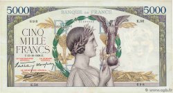 5000 Francs VICTOIRE modifié, taille douce FRANCIA  1938 F.45.01 MBC