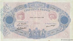 500 Francs BLEU ET ROSE FRANCE  1928 F.30.31 F+