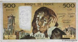 500 Francs PASCAL FRANKREICH  1975 F.71.13 S