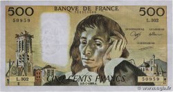 500 Francs PASCAL FRANCE  1989 F.71.42 VF+