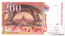 200 Francs EIFFEL FRANCE  1996 F.75.02 AU+