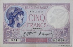 5 Francs FEMME CASQUÉE FRANCE  1925 F.03.09