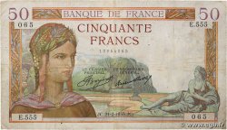 50 Francs CÉRÈS FRANCE  1935 F.17.04