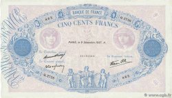 500 Francs BLEU ET ROSE modifié FRANCE  1937 F.31.05 VF+