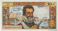 50 Nouveaux Francs HENRI IV FRANKREICH  1959 F.58.01 VZ