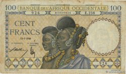 100 Francs FRENCH WEST AFRICA  1940 P.23