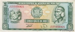 5 Soles de Oro PERU  1969 P.099a