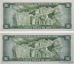 5 Soles de Oro Lot PERU  1971 P.099b UNC-