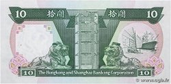 10 Dollars HONG KONG  1991 P.191c AU