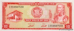 10 Soles de Oro PERU  1973 P.100c