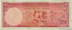 10 Piastres INDOCHINE FRANÇAISE  1947 P.080 TTB