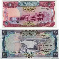 5 et 10 Dinars Lot IRAK  1973 P.064 et P.065 SC+