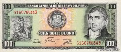 100 Soles de Oro PERU  1975 P.108 fST+