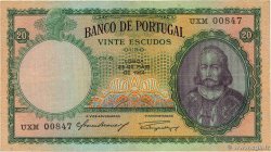 20 Escudos PORTOGALLO  1954 P.153