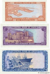 100, 200 Baisa et 1/4 Rial Lot OMAN  1989 P.22b, P.23b et P.24 AU+