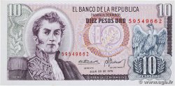 10 Pesos Oro COLOMBIA  1976 P.407f SC