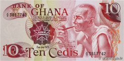 10 Cedis GHANA  1978 P.16f SPL+