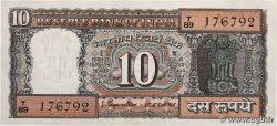 10 Rupees INDIA  1970 P.059b AU-