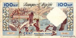 100 Nouveaux Francs ALGERIA  1961 P.121b
