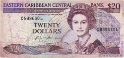 20 Dollars EAST CARIBBEAN STATES  1985 P.24l1 RC+