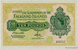 10 Pounds ÎLES FALKLAND  1975 P.11a SPL